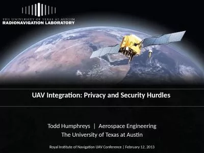 UAV Integration:  Privacy and Security