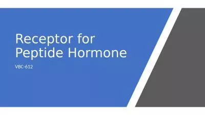 Receptor for Peptide Hormone