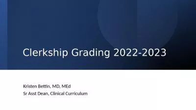 Clerkship Grading 2022-2023