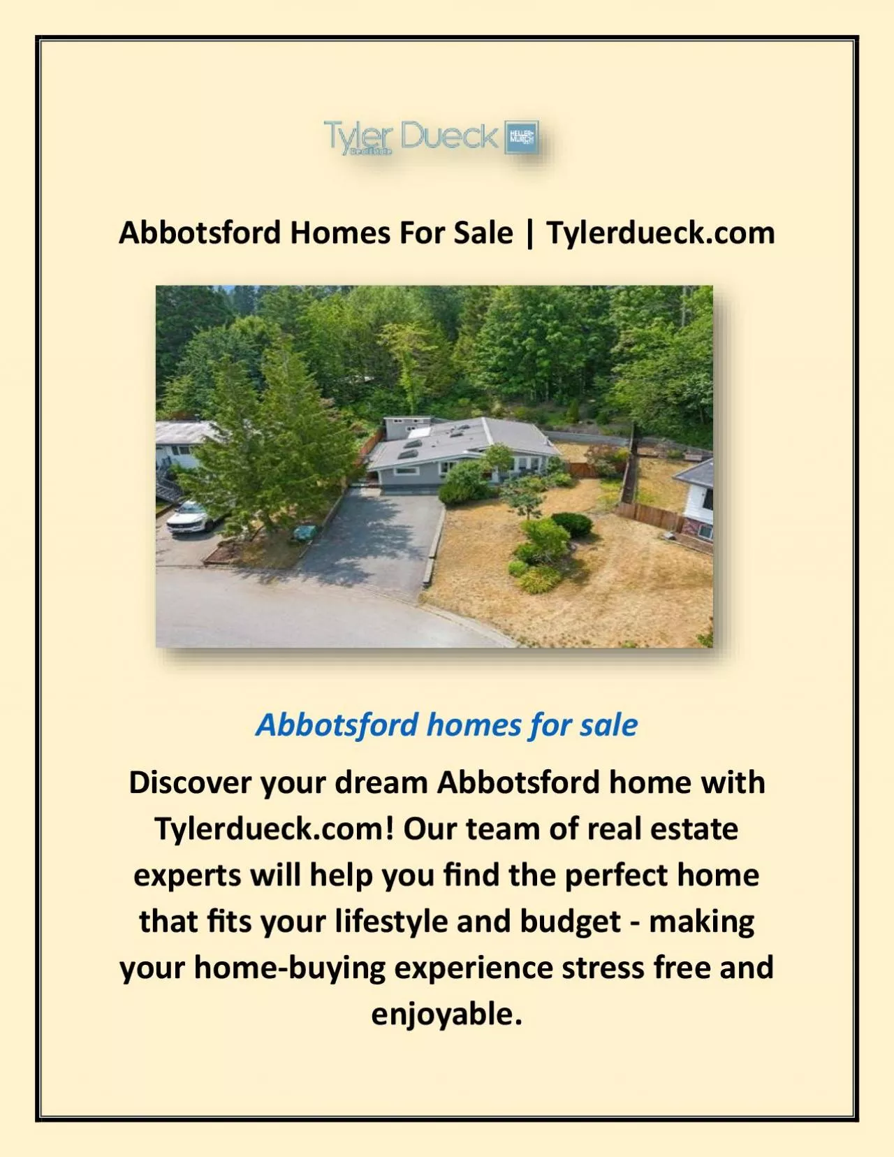 PDF-Abbotsford Homes For Sale | Tylerdueck.com