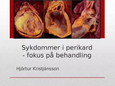 Sykdommer   i   perikard