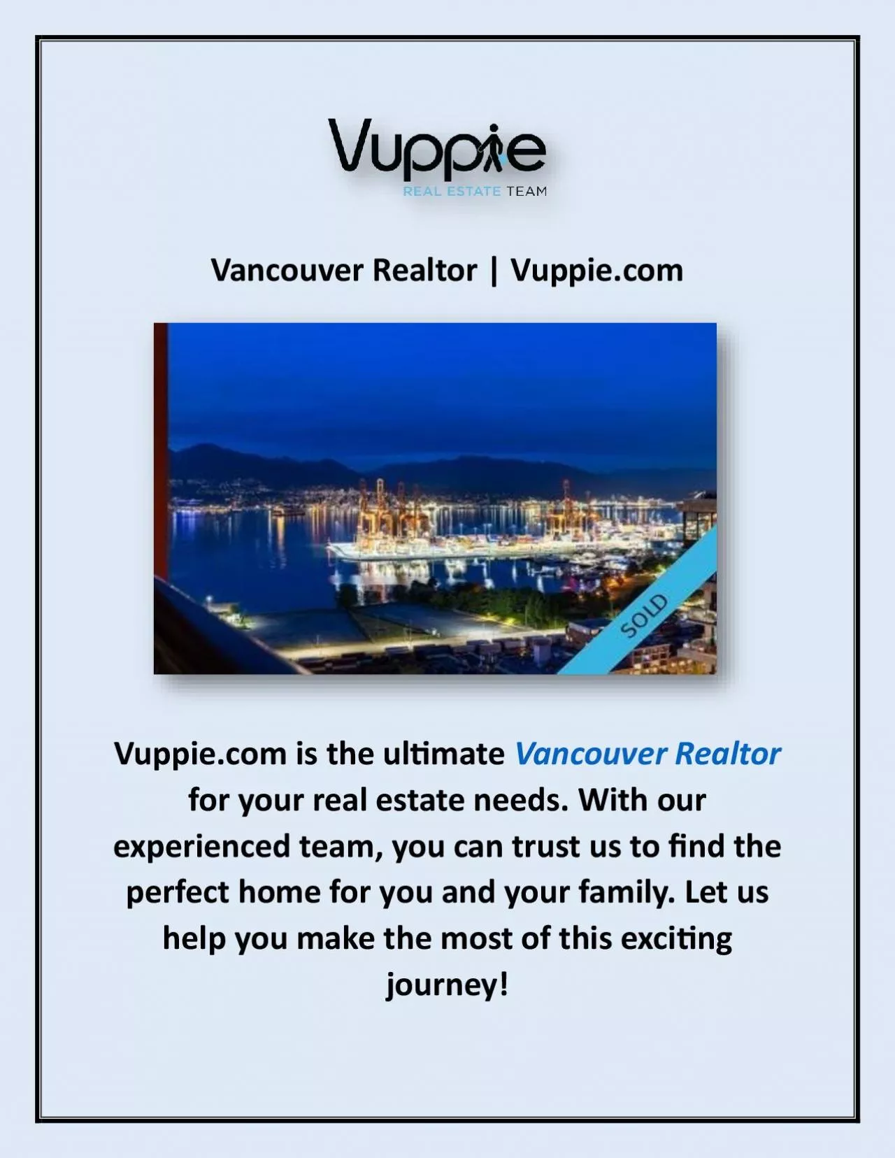 PDF-Vancouver Realtor | Vuppie.com