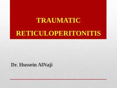 TRAUMATIC RETICULOPERITONITIS