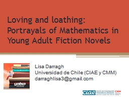 Loving and loathing: Portrayals of Mathematics in