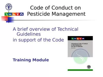 Code of Conduct on  Pesticide