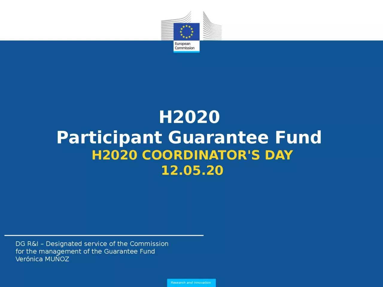 H2020  Participant Guarantee Fund