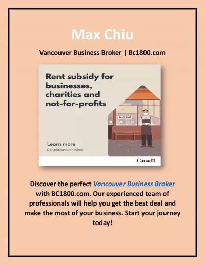 Vancouver Business Broker | Bc1800.com