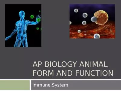 AP Biology Animal Form and function