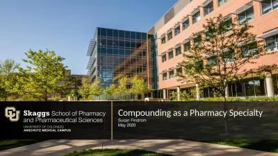 Compounding as a Pharmacy