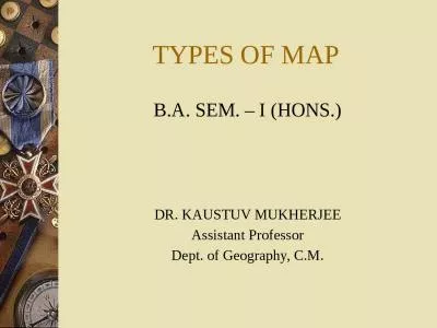 TYPES OF MAP B.A. SEM. – I (HONS.)