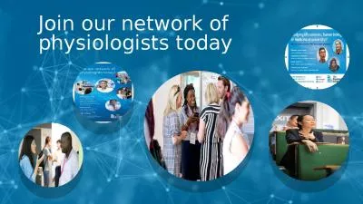 Join our network of physiologists today