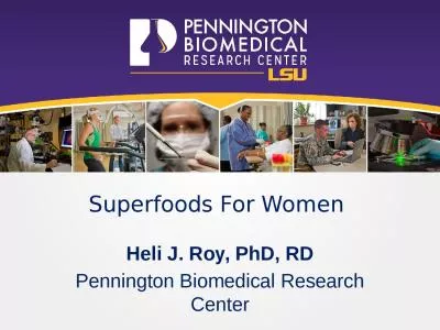 Superfoods  For Women  Heli J. Roy, PhD, RD