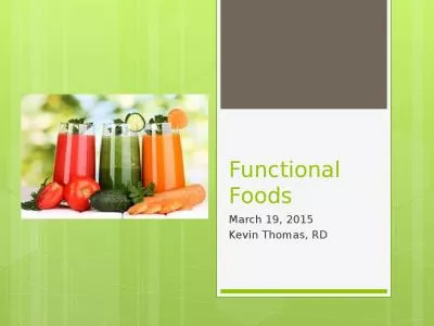 Functional Foods March 19, 2015
