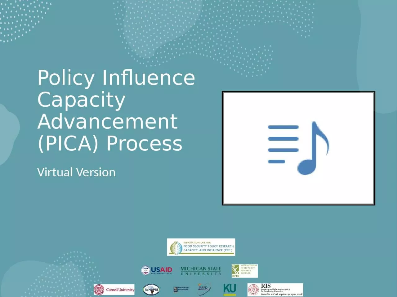 PPT-Policy Influence Capacity Advancement (PICA) Process