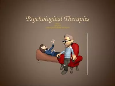 Psychological Therapies example