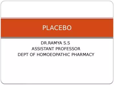 DR.RAMYA S.S  ASSISTANT PROFESSOR