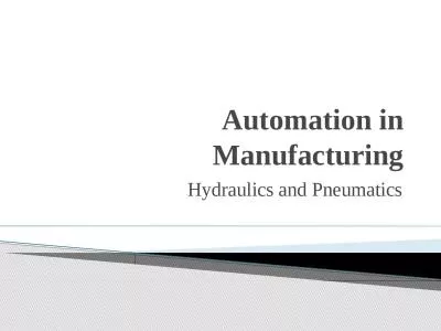 Automation in Manufacturing