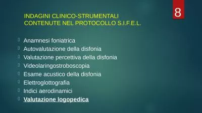 INDAGINI CLINICO-STRUMENTALI