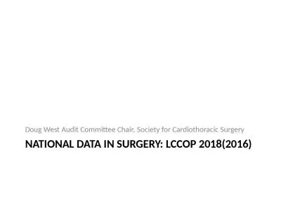 National data in surgery: LCCOP 2018(2016)