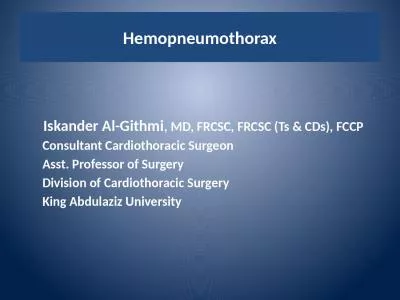 Hemopneumothorax Iskander