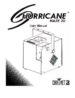 Page of Hurricane™ Haze 2D User Manual Rev. 12
