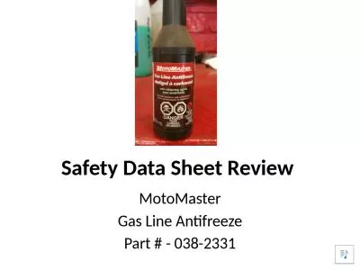 Safety Data Sheet Review