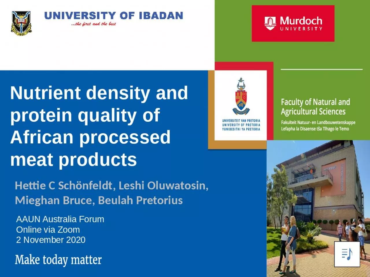 PPT-Nutrient density and protein quality of African processed meat products