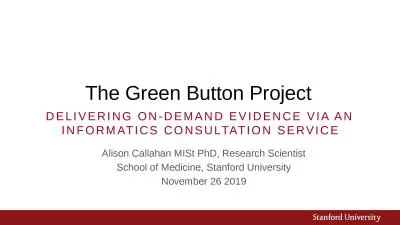 The Green Button Project