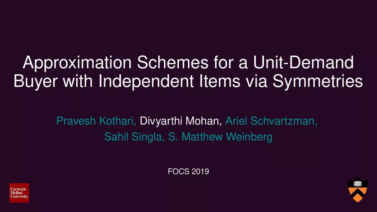 PPT-Approximation Schemes for a Unit-Demand Buyer with Independent Items via Symmetries