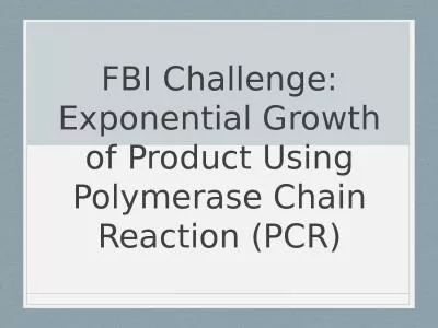 FBI Challenge: Exponential