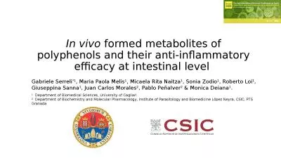 In vivo  formed metabolites of polyphenols and their anti-inflammatory efficacy at intestinal