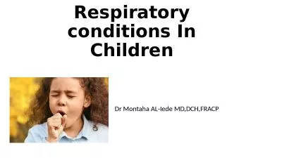 Respiratory conditions In Children
