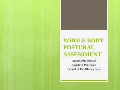 WHOLE BODY POSTURAL ASSESSMENT