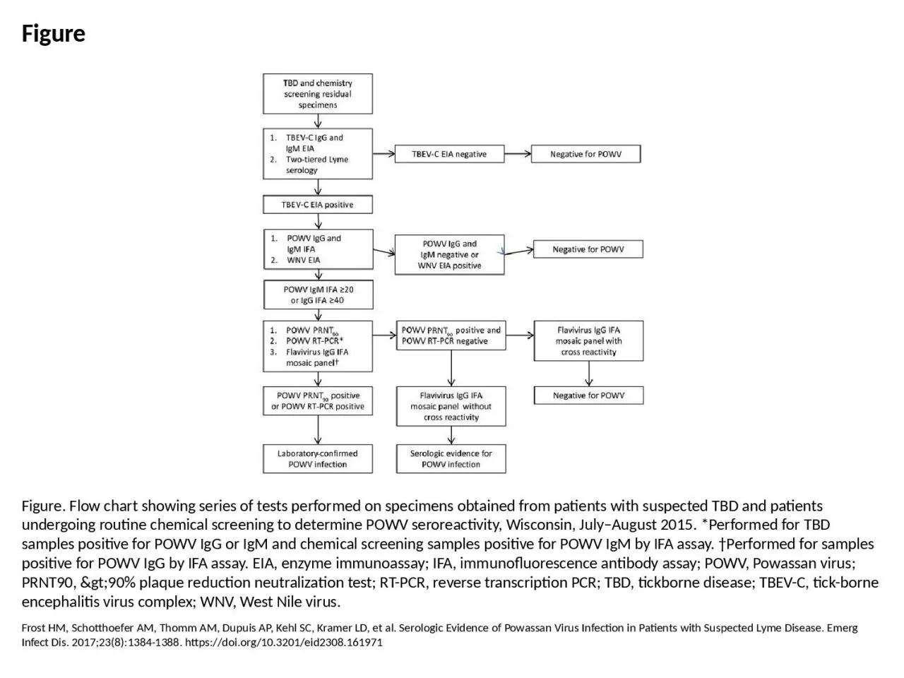 PPT-Figure Figure. Flow chart showing series of tests performed on specimens obtained from