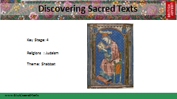 PPT-Discovering Sacred Texts