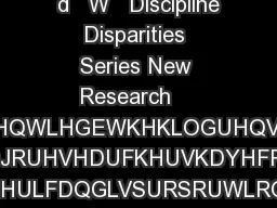 dZW   Z W W K    d   W   Discipline Disparities Series New Research    LQFHUVWLGHQWLHGEWKHKLOGUHQVHIHQVHXQG
