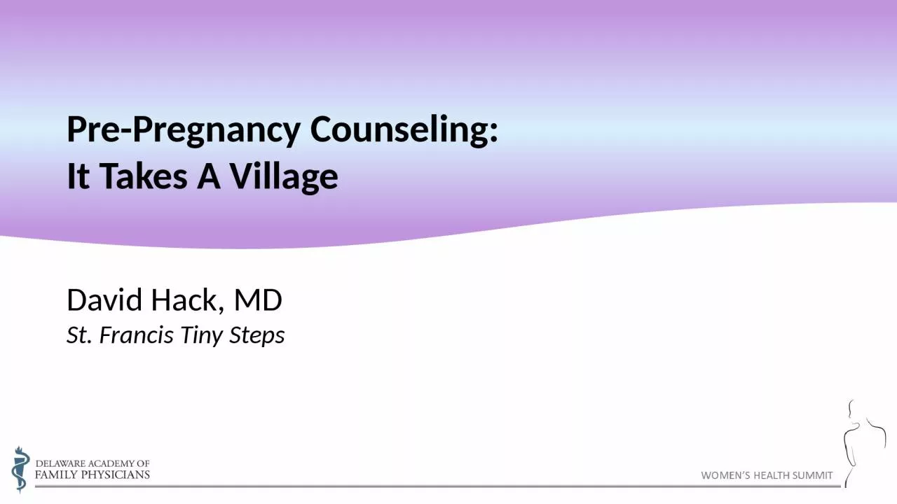 PPT-Pre-Pregnancy Counseling: