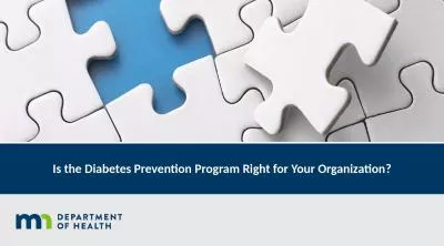 Is the Diabetes Prevention Program Right for Your Organization?