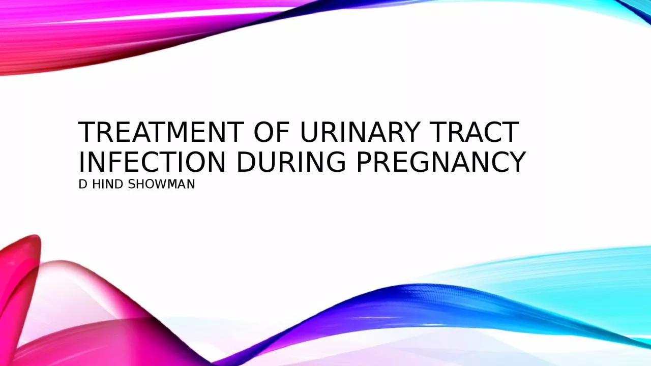 PPT-Treatment of urinary tract infection during