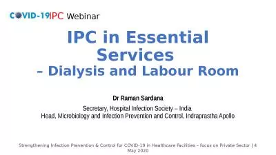 IPC in Essential Services