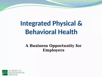 Integrated Physical & Behavioral Health