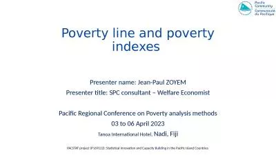 Poverty line and poverty indexes