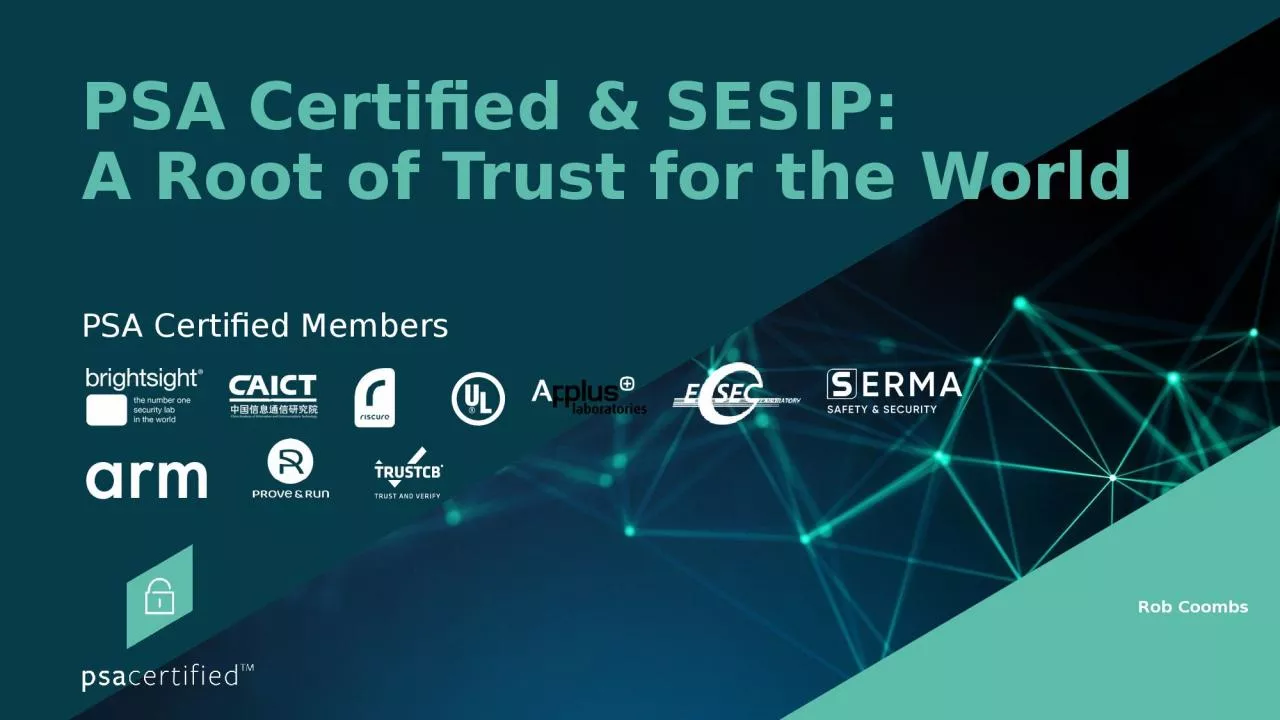 PSA Certified & SESIP:
