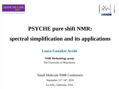 PSYCHE pure shift NMR: spectral simplification and its applications