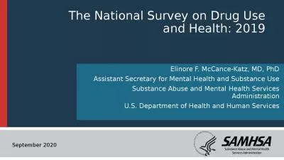 The National Survey on Drug Use and Health: 2019