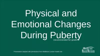 Physical and Emotional Changes During Puberty