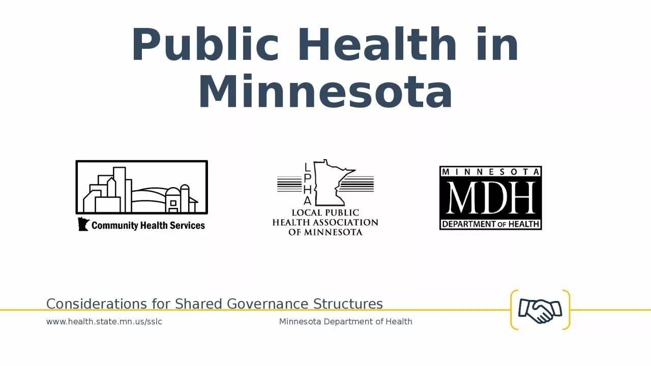 PPT-Public Health in Minnesota