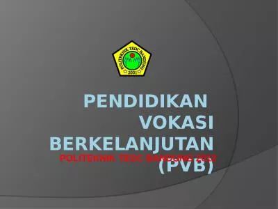 P endidikan  vokasi berkelanjutan (PVB)