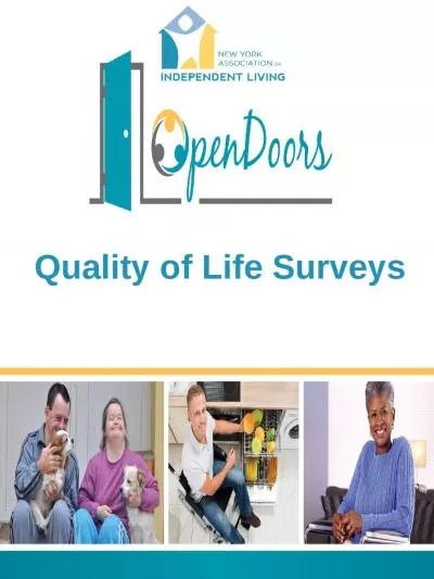 Quality of Life Surveys Open Doors and The Quality of Life Survey