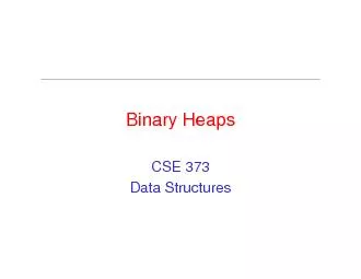 Binary HeapsData Structures